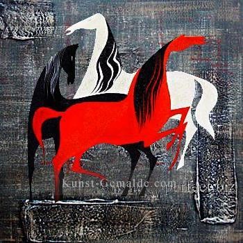 Dekor Acryl pferd und Sand ORIGINALE abstrakte Ölgemälde